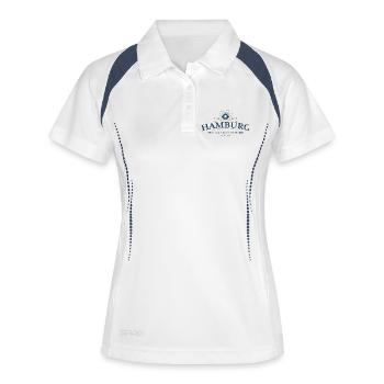 Hamburg - Women's Polo breathable - white/navy - Front