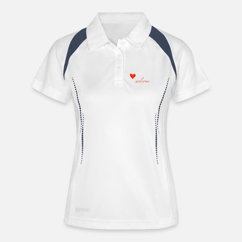 welcome - Women's Polo breathable - white/navy
