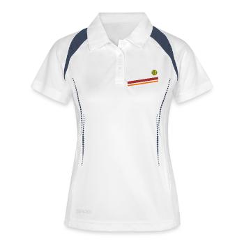 Padel Tennis Vintage - Women's Polo breathable - white/navy - Front