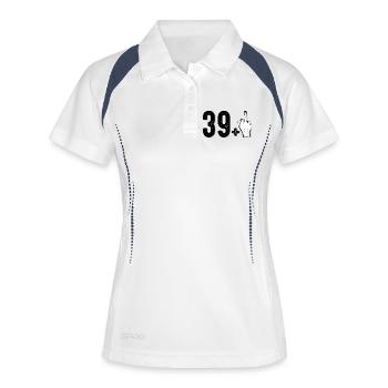 30+ Graphique du majeur - Polo respirant Femme - blanc/marine - Devant