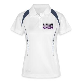 Baltimore Violet Gradient Style - Women's Polo breathable - white/navy - Front