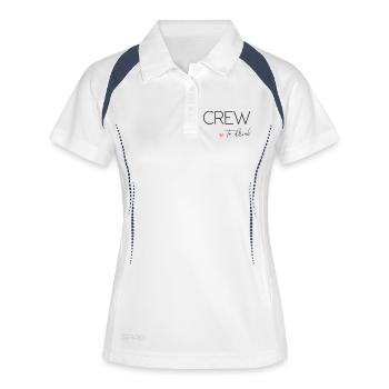 Bride to - Crew to drink! Customisable - Women's Polo breathable - white/navy - Front