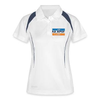 Nurse - Women's Polo breathable - white/navy - Front