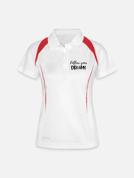 Follow your dreams - Women's Polo breathable - white/navy