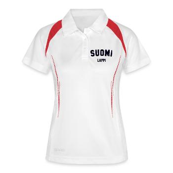 LAPPI Suomi Lapland Finland - Women's Polo breathable - white/navy - Front