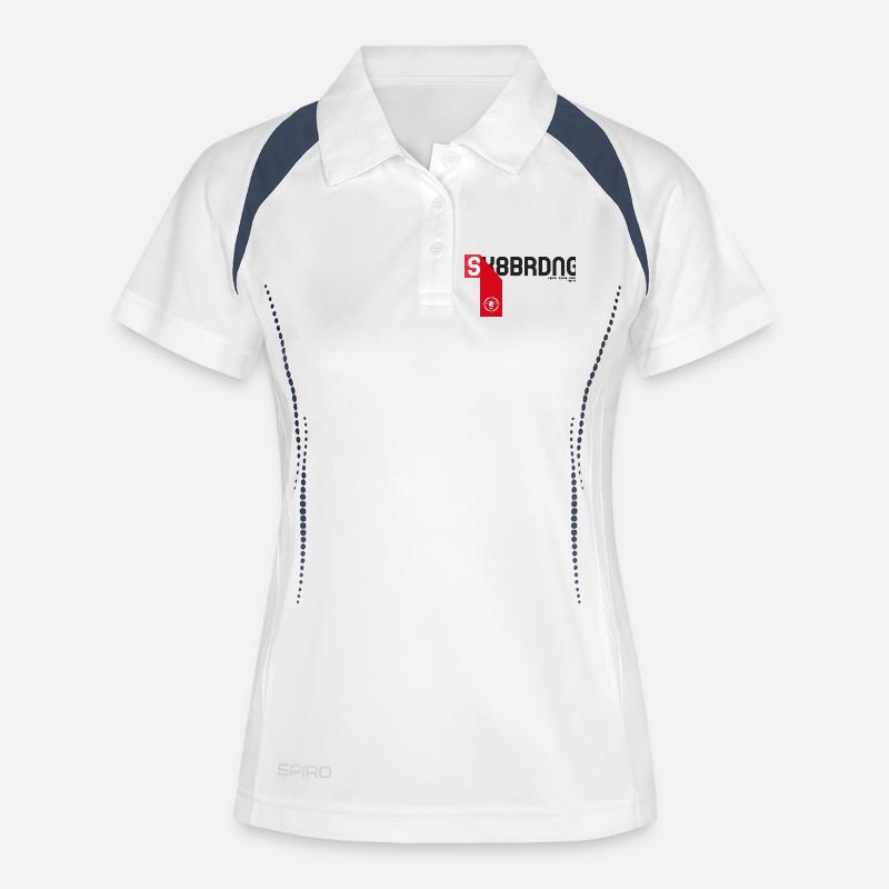 Skateboarding - Women's Polo breathable - white/navy