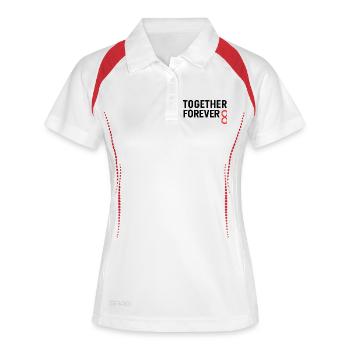 Unity Infinity Connection Design - Women's Polo breathable - white/navy - Front