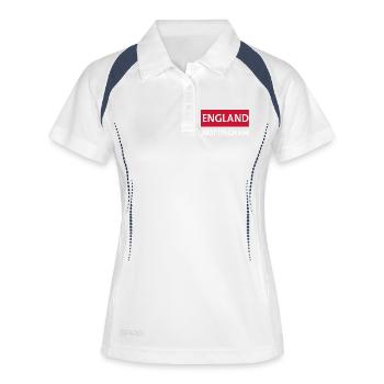 English Nottingham emblem design - Women's Polo breathable - white/navy - Front