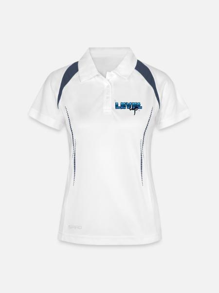 Level Up, Birthday - Women's Polo breathable - white/navy