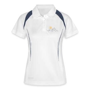 Mountain Nature Landscape - Women's Polo breathable - white/navy - Front