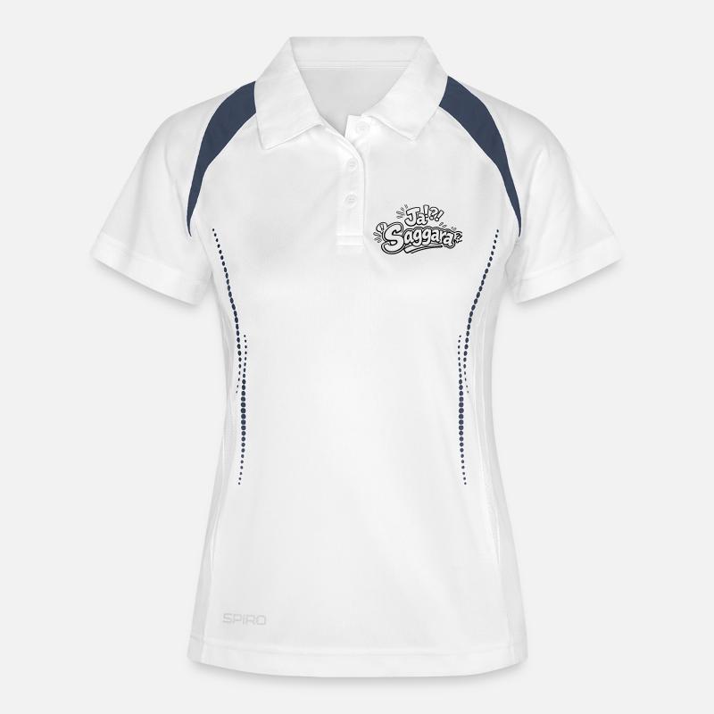 Yes Saggara - Women's Polo breathable - white/navy