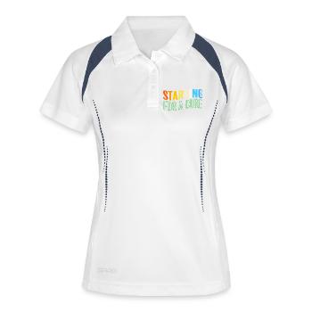 Gastroparesie - Polo respirant Femme - blanc/marine - Devant
