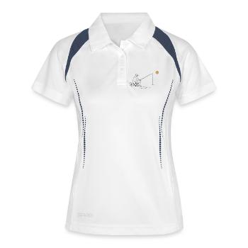 Fishing on the lake - Women's Polo breathable - white/navy - Front