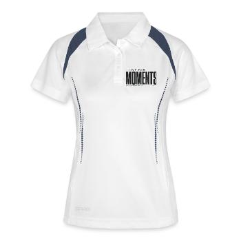 I Live For Moments | Photographer's Edition - Women's Polo breathable - white/navy - Front