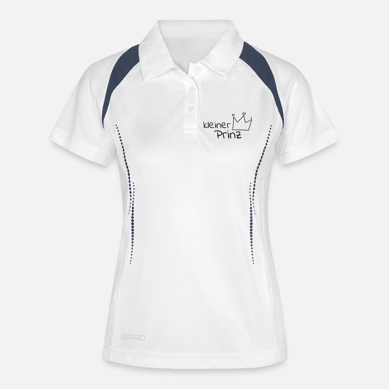 Kleiner Prinz - Women's Polo breathable - white/navy