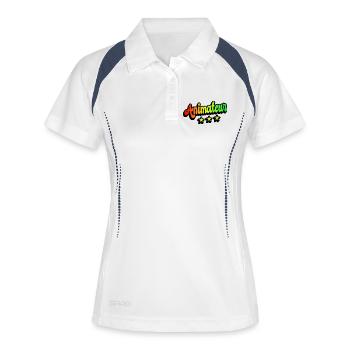 Animator Rainbow Design - Women's Polo breathable - white/navy - Front
