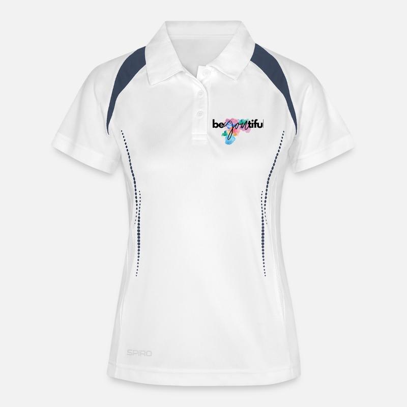 be you tiful - Women's Polo breathable - white/navy