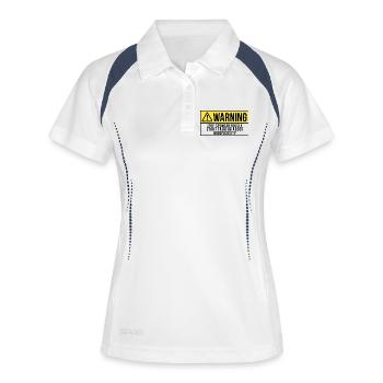 Biodiversität - Frauen Polo atmungsaktiv - Weiß/Navy - Vorne