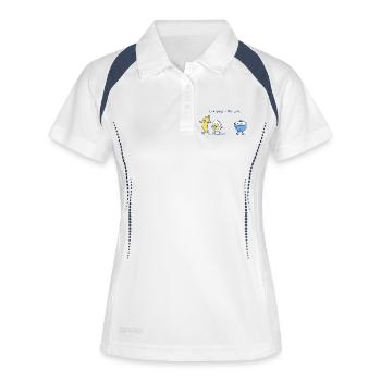 Breakfast Race - Women's Polo breathable - white/navy - Front