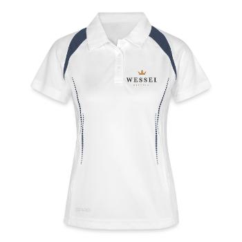 Wessel Original Family Logo - Women's Polo breathable - white/navy - Front