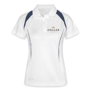 Zöller original family logo - Women's Polo breathable - white/navy - Front