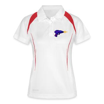Laser Gun Weapon - Women's Polo breathable - white/navy - Front
