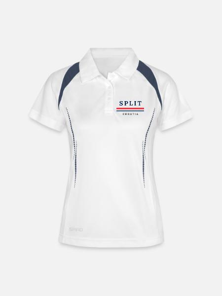 Split City Croatia - Women's Polo breathable - white/navy