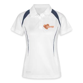 First name Bertha - Women's Polo breathable - white/navy - Front