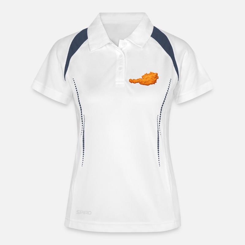 Schnitzel Austria Cult & Favorite Dish - Women's Polo breathable - white/navy