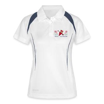 Youpi l’écolier - Polo respirant Femme - blanc/marine - Devant