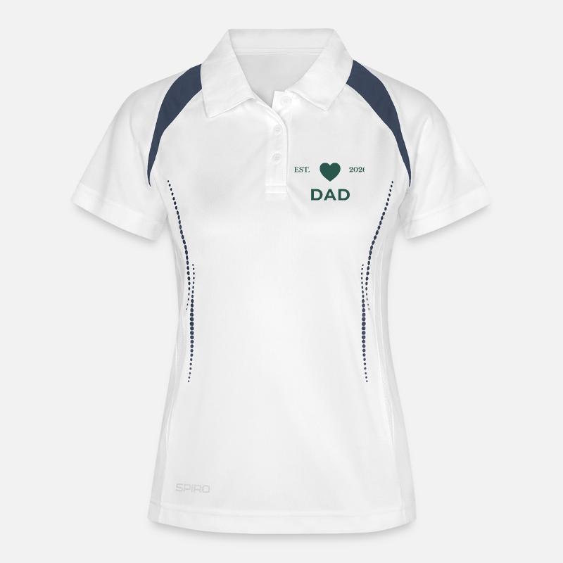 Dad established 2026 - Women's Polo breathable - white/navy