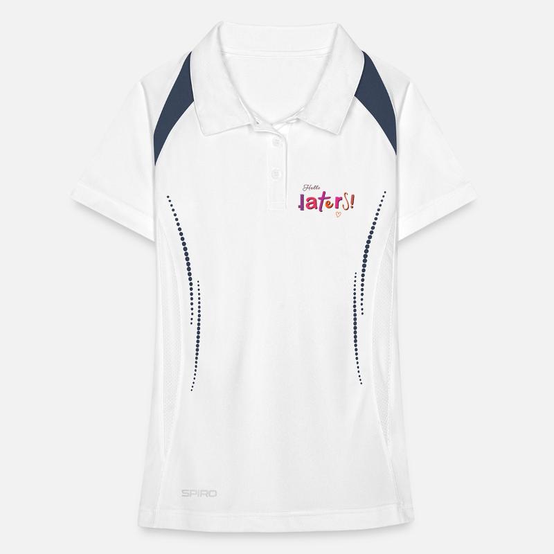 Hello Haters! Cool saying Women's Polo breathable