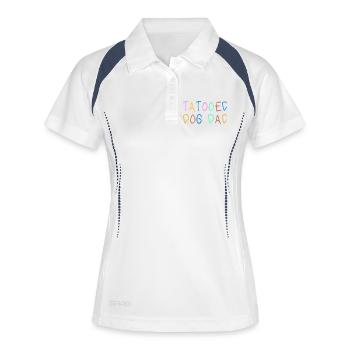 Tatooed Dog Dad Gift Father's Day Dog - Women's Polo breathable - white/navy - Front