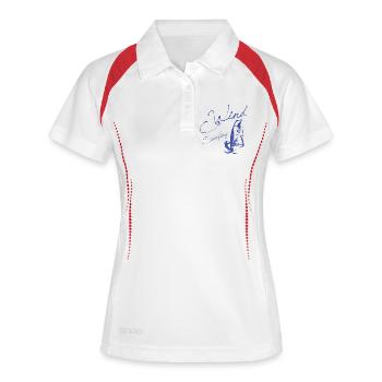 WINDSURFING - Cadeau SURFER WINDSURFER - Polo respirant Femme - blanc/marine - Devant