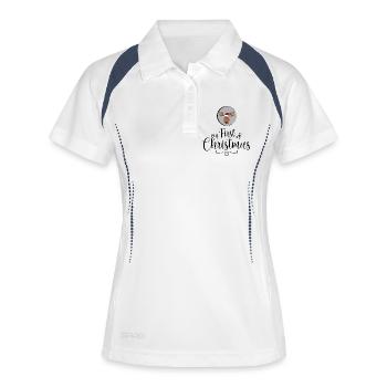 my first Christmas - Women's Polo breathable - white/navy - Front