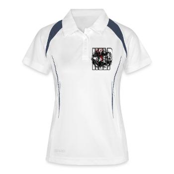 HELP Surveiller Nature Climat Protection de l’environnement - Polo respirant Femme - blanc/marine - Devant