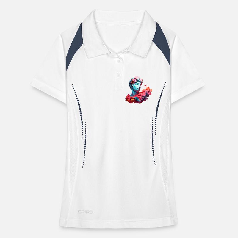 Neon Psychedelic Bust Women's Polo breathable