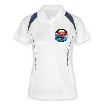 Sea turtle - Women's Polo breathable - white/navy - Front