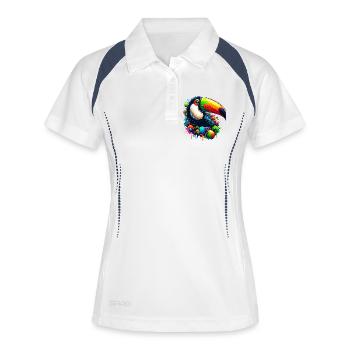 Toucan - Women's Polo breathable - white/navy - Front