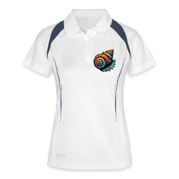 Shell - Women's Polo breathable - white/navy - Front