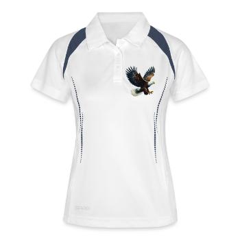 Aigle - Polo respirant Femme - blanc/marine - Devant