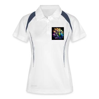 peacock - Women's Polo breathable - white/navy - Front