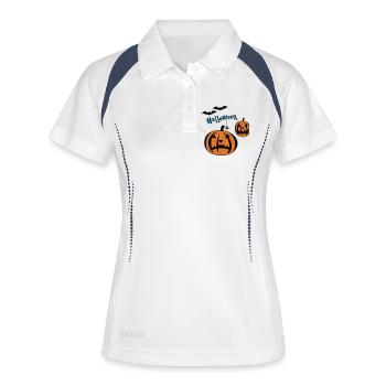Halloween-- - Polo respirant Femme - blanc/marine - Devant