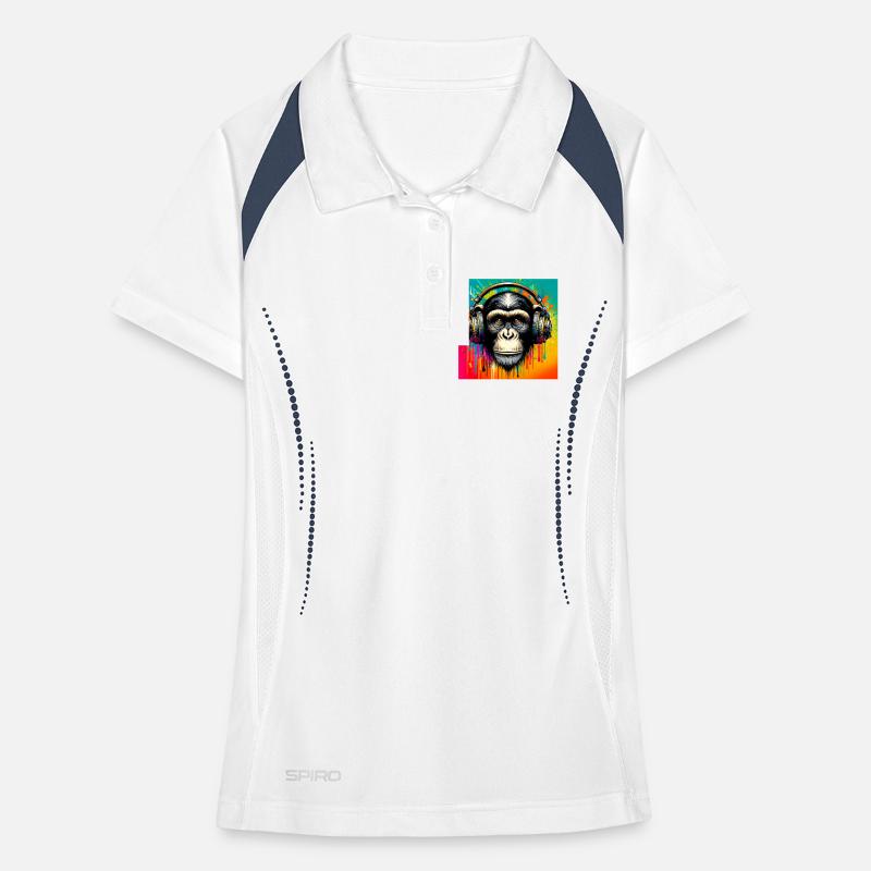 Chimpanzee Monkey Women's Polo breathable