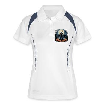 Zombie Halloween - Polo respirant Femme - blanc/marine - Devant