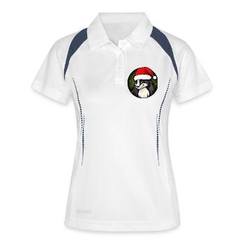 Skunk Santa Claus - Women's Polo breathable - white/navy - Front