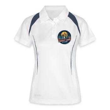 Dieux de la gravité Secoueurs de la Terre - Polo respirant Femme - blanc/marine - Devant