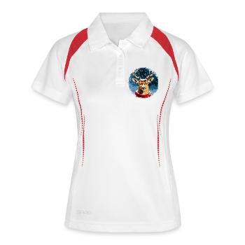Deer Style - Women's Polo breathable - white/navy - Front