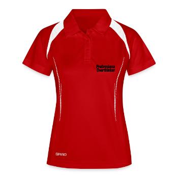 Réfléchisseur professionnel - Polo respirant Femme - blanc/marine - Devant