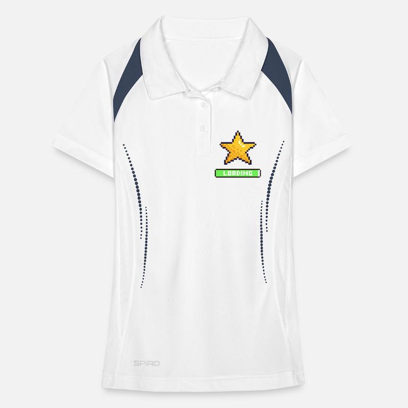 Loading Pixel Star Women's Polo breathable
